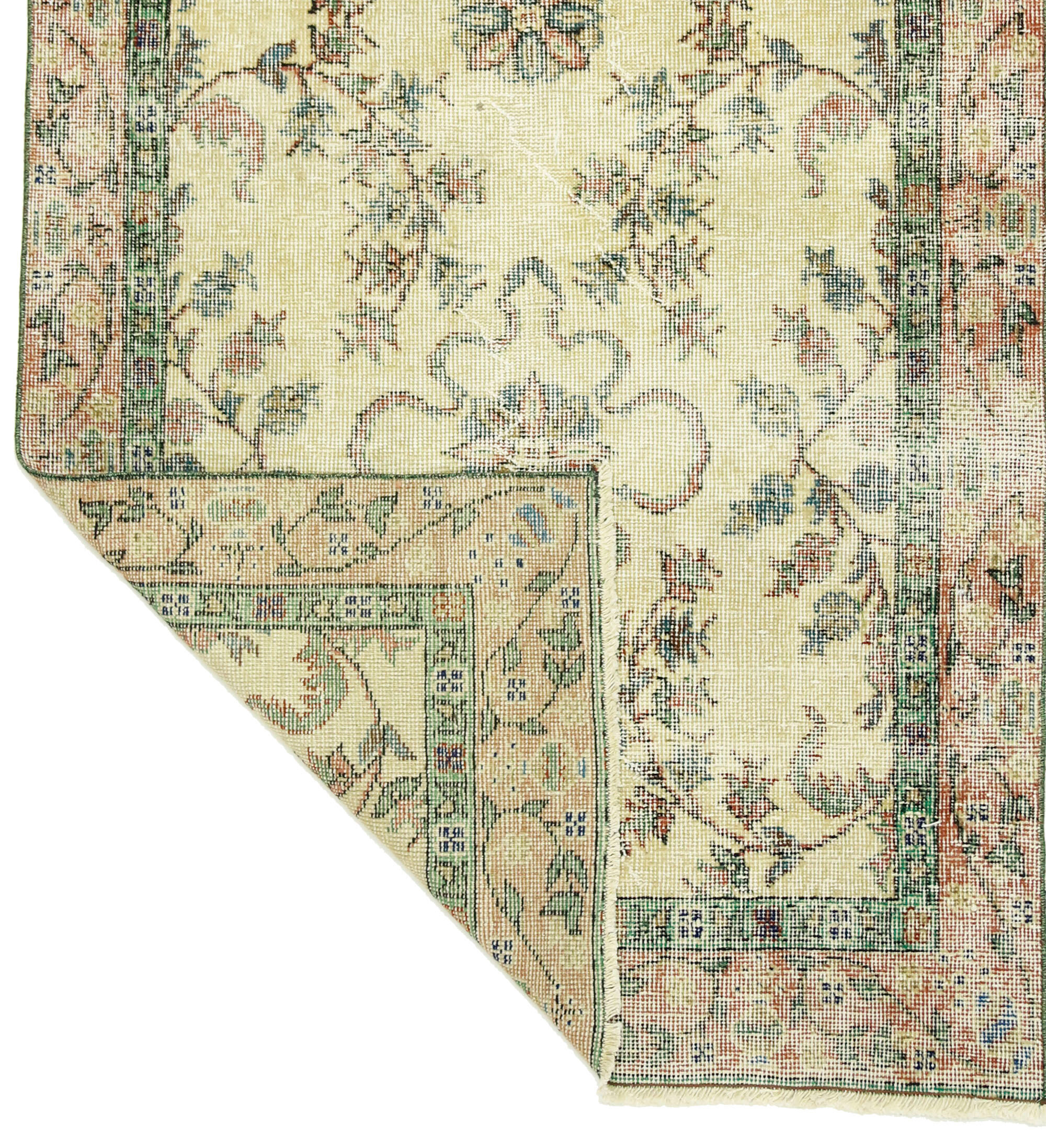 Anatolian handmade vintage rug 120 cm x 100 cm