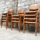 Series of 11 chairs 1950/1960
