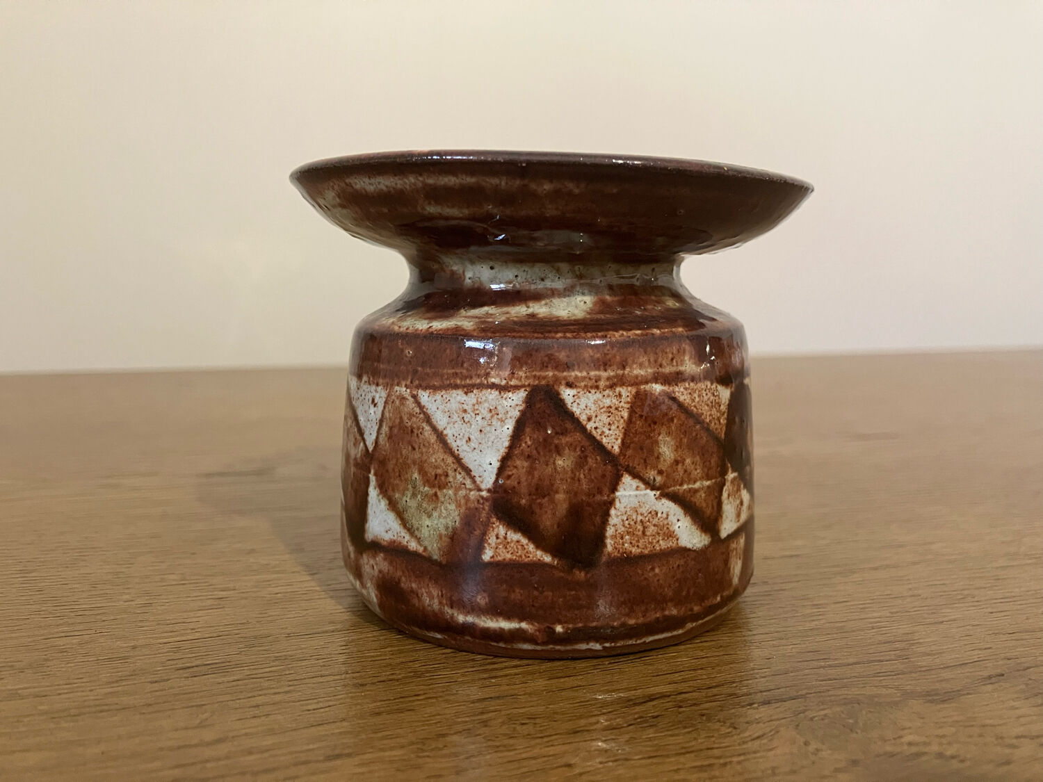 Vintage ceramic soliflore signed