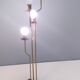 Brass, varnished metal and plexiglas floor lamp "alberelli" by c. la gaipa, 2020