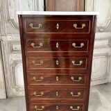 Semainier de style Louis XVI en acajou époque 19e