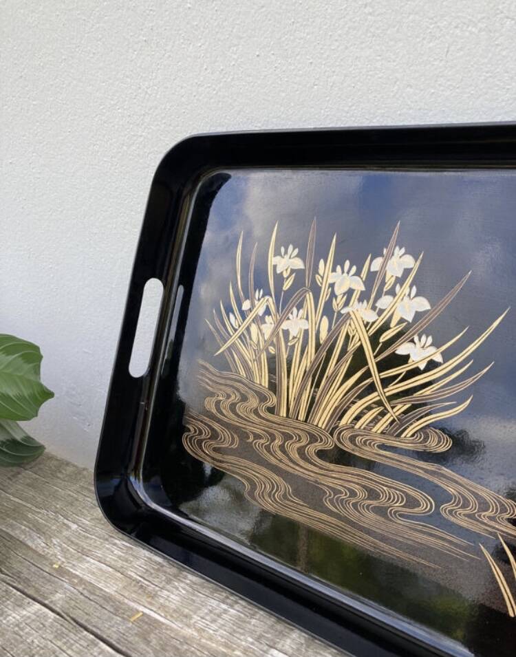Black Japanese tray