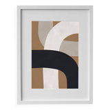 Framed abstract painting