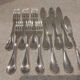 6 fish cutlery sets, 12 pieces, silver-plated metal, Christofle silversmith, Albi pattern