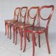 Set of two chairs Thonet n°28 heart, perforated wood seat -1903