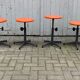 lot of 4 Industrial stool of Strafor 1960