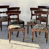 Mahogany dining room set, work in English 19th century