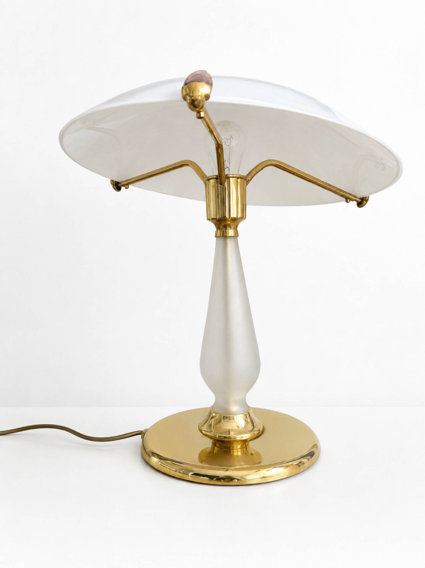 Carlo Nason Aureliano Toso Murano Amethyst 1970 Table Lamp