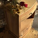 Small Art Deco piece in solid walnut and marble - 1930s