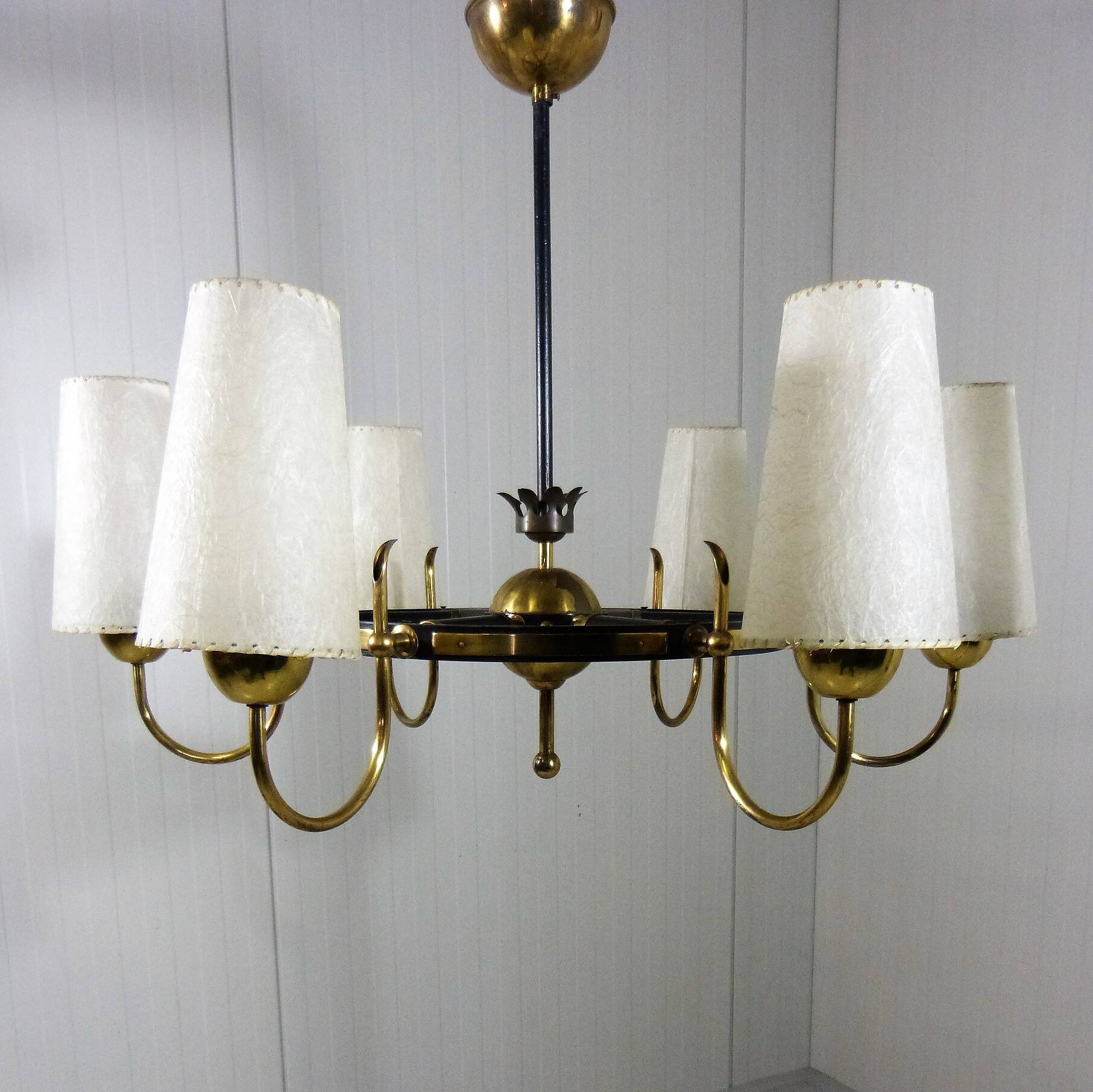 Large brass chandelier Finland 1950’s