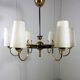 Large brass chandelier Finland 1950’s