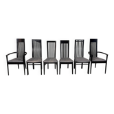 Tonon Italy dining chairs by Wolf Schmidt Bandelow 1980’s