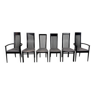 Tonon Italy dining chairs by Wolf Schmidt Bandelow 1980’s