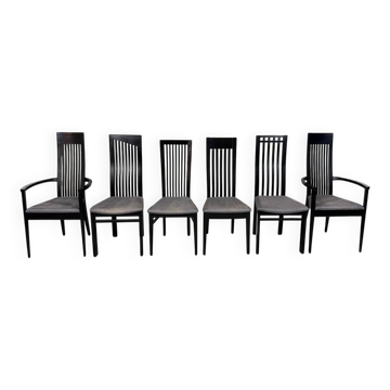 Tonon Italy dining chairs by Wolf Schmidt Bandelow 1980’s