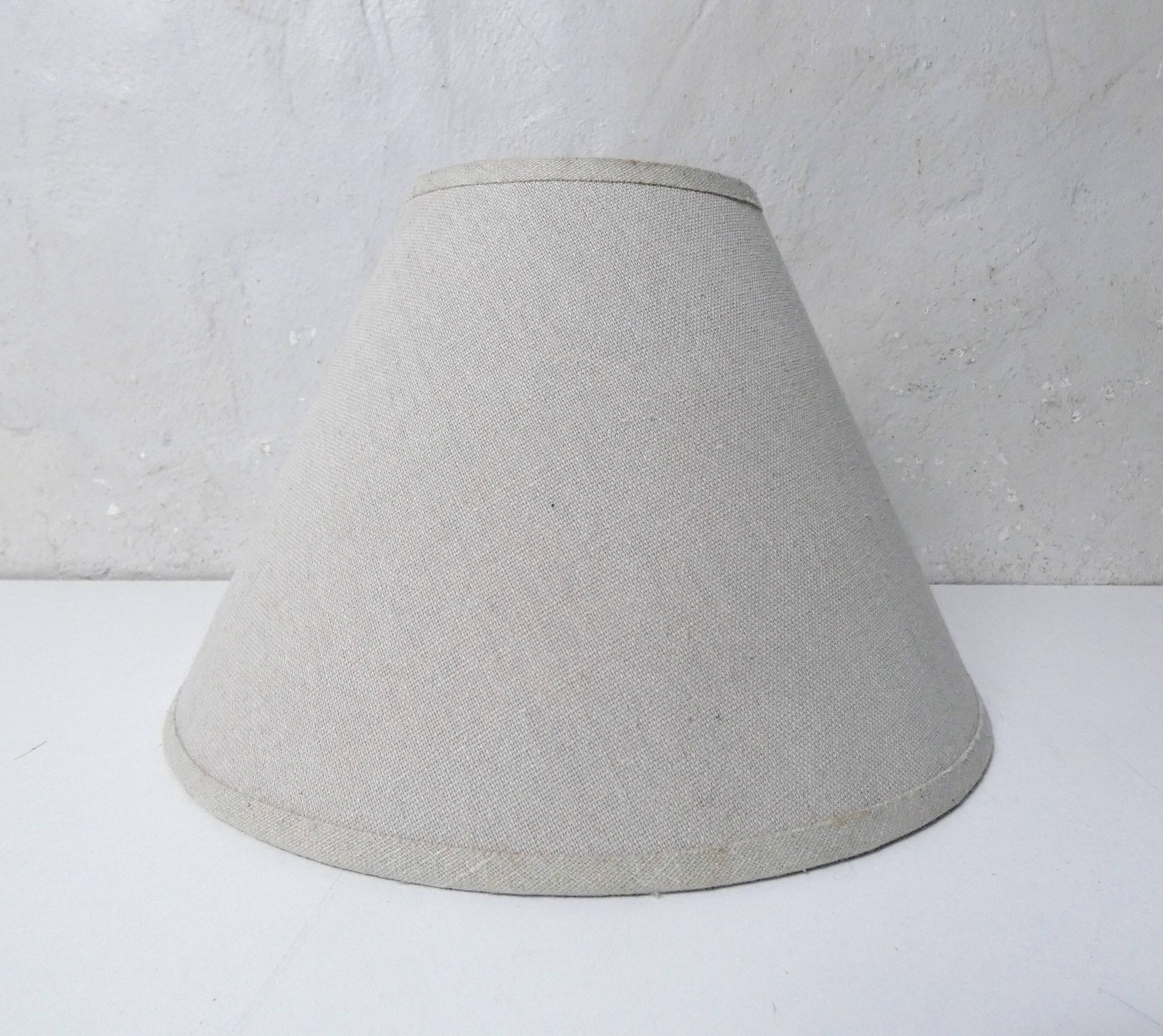 linen-colored fabric lampshade, 25cm