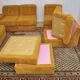 Yellow corduroy modular sofa, 1970s, set of 6
