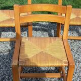 Set of 3 chairs from Regain in solid elm.