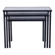 Minimalist set of slate side tables by Artimeta by Floris Fiedeldij