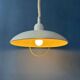 Suspension vintage Space Age en métal beige