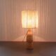 Ceramic lamp and rope lampshade