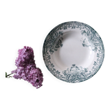 Lebacqz & M. Bouchard ironstone deep plate FLORAL model