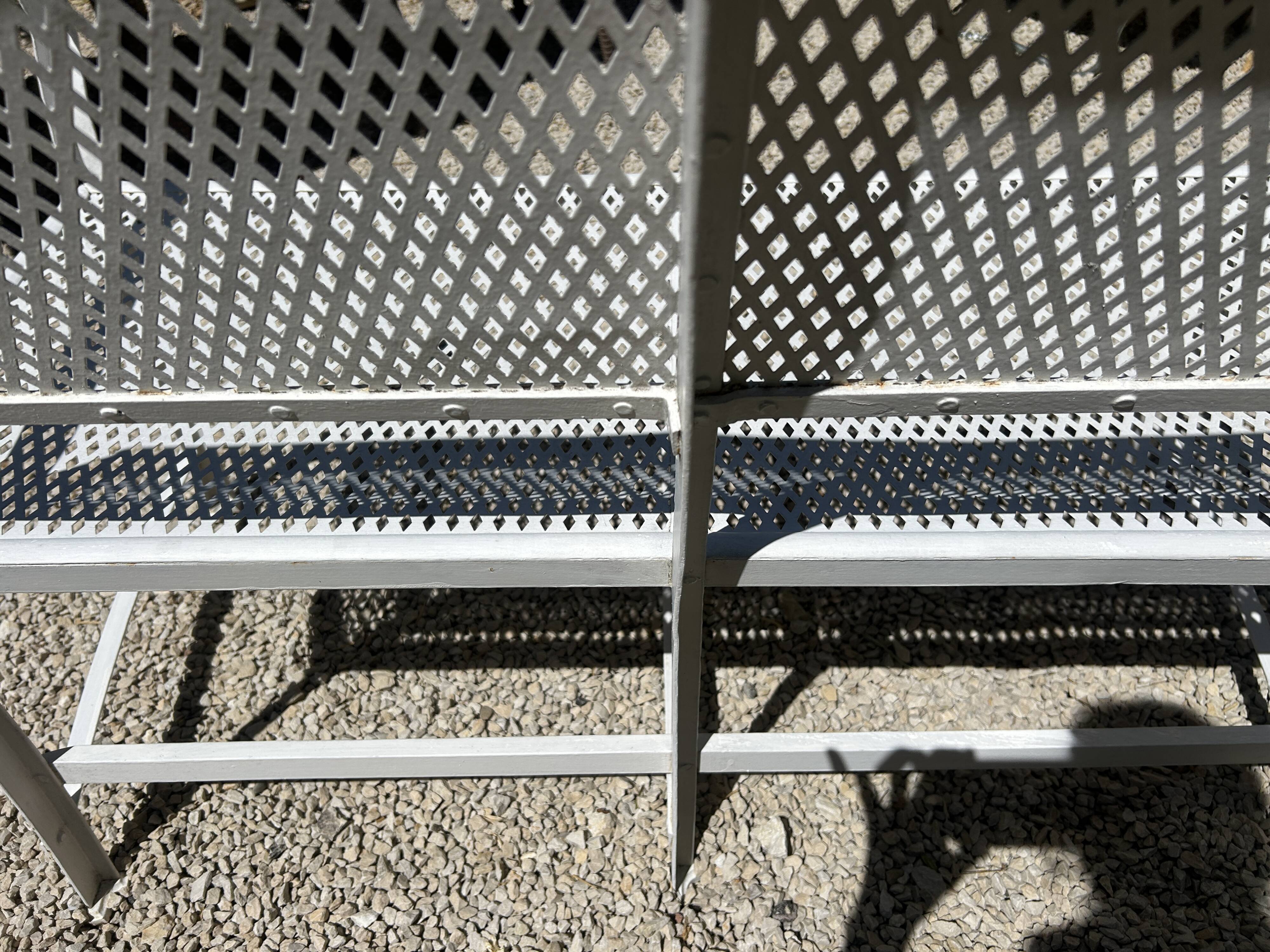 Garden bench in riveted iron by Gustave Serrurier-Govy 1900/1910