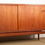 Very Large Danish Sideboard 255 cm in Teak 1960.