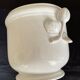 Pot cover in white earthenware