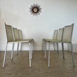 Lot of 6 Zip model chairs by Italian design Marco Maran for Desalto vintage chair