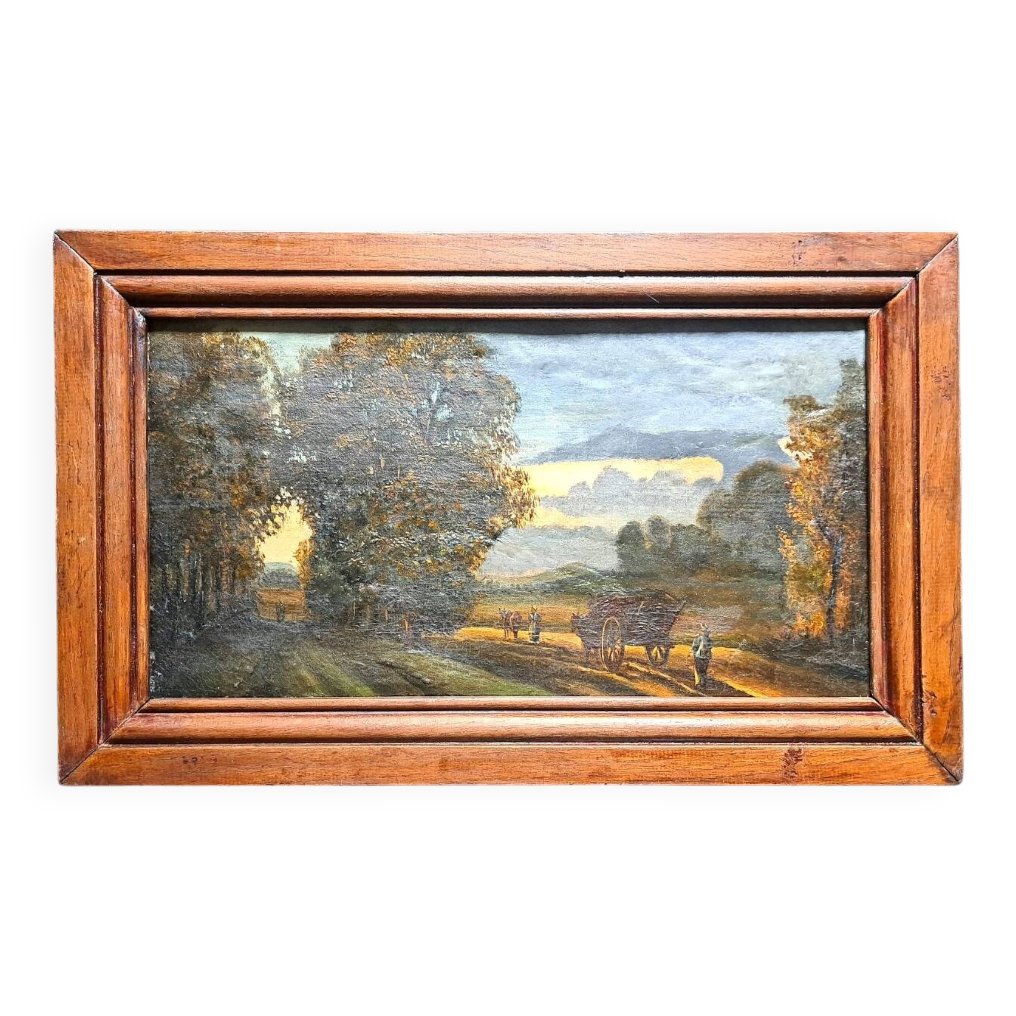 Impressionist painting - oil on canvas 1850 - HST French school