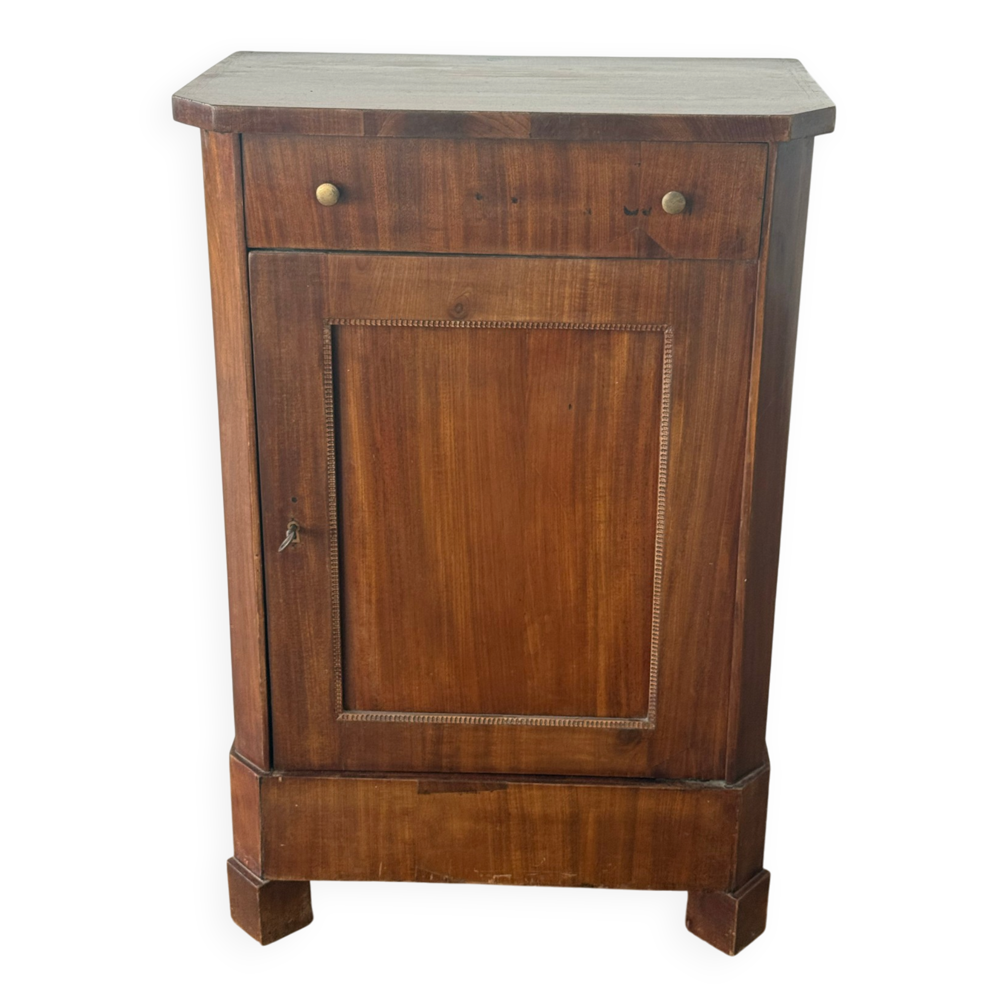 Antique 19th Century French Empire Cabinet — Solid Walnut with
