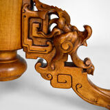 Japanese rotating library pedestal table by Gabriel Viardot, 1880