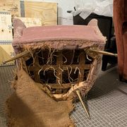 Art Dèco Italian Lounge Armchair from 50s,