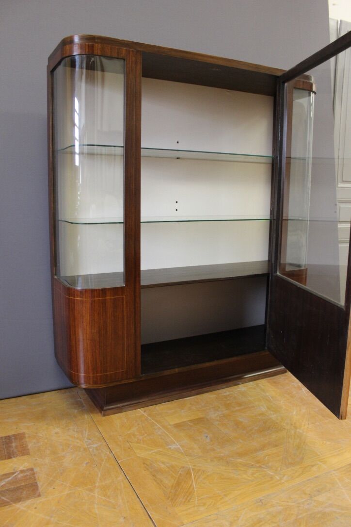 showcase Art deco rosewood