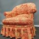 Toad armchair upholsterer cashmere fabric