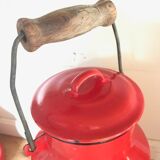 Vintage enamelled milk pot