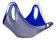 Glass art Coquille bowl by Paul Kedelv for Flygsfors