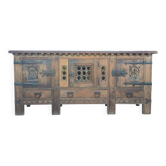 Brutalist oak enfilade from the 1960s.