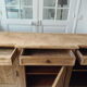 Buffet 3 doors of beautiful Louis XVI style in raw wood