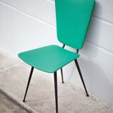 Chair in green skaï, 50