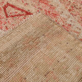 Geometric handmade oushak rug 226x121cm