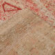 Geometric handmade oushak rug 226x121cm
