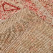 Geometric handmade oushak rug 226x121cm