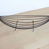 50s fruit bowl in wood and metal