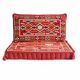 Red Bohemian Majlis Sofa, Floor Seating Sofa