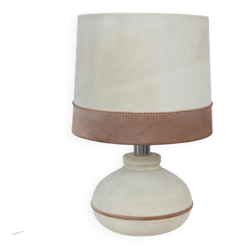 Lampe de table en suède, France années 1970