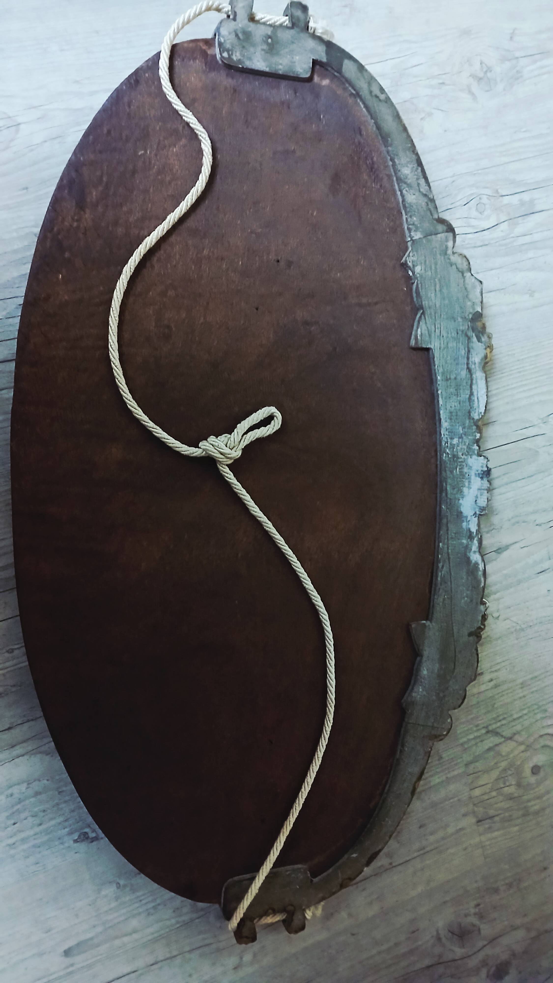 Art Deco oval mirror