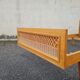 Single bed in rattan and wicker