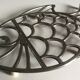 Under the plate vintage silver metal fish Italy