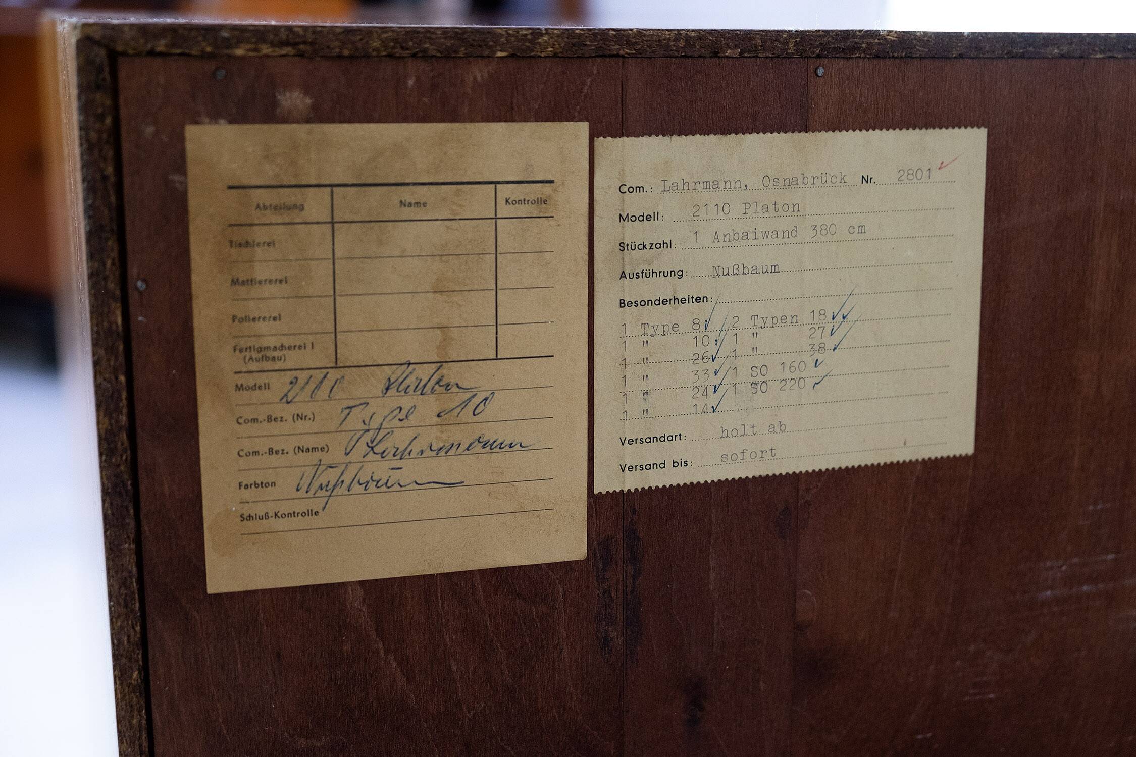 Large Vintage Walnut Sideboard by Franzmeyer, 1960s